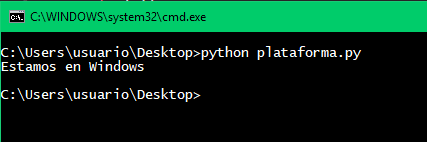 Detectar sistema operativo con Python - Windows