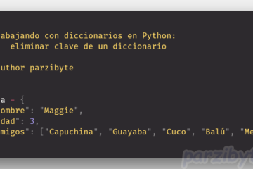 Eliminar clave de un diccionario con Python