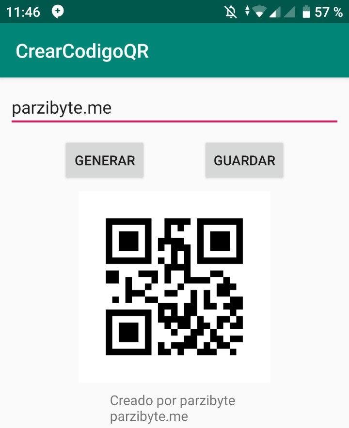 Mostrar código QR en ImageView de Android