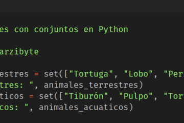 Conjuntos o sets en Python