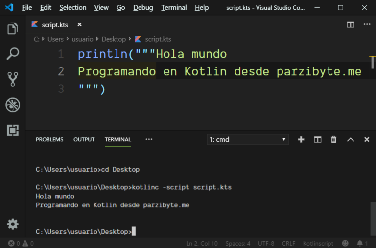 Visual studio code kotlin настройка