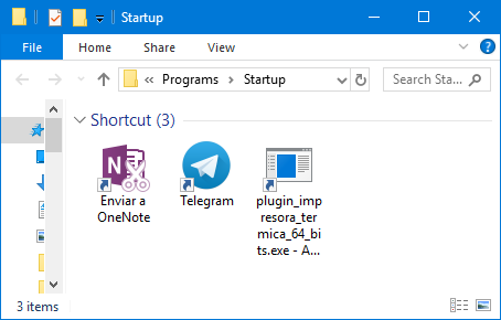 Ejecutable agregado a startup de Windows