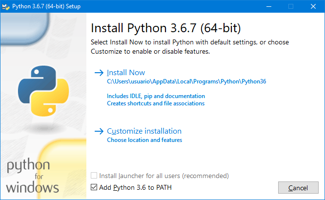 Python 64 bits