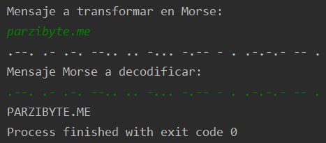 Usando traductor de código Morse en C