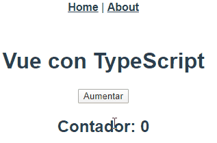 Primer componente de Vue con TypeScript