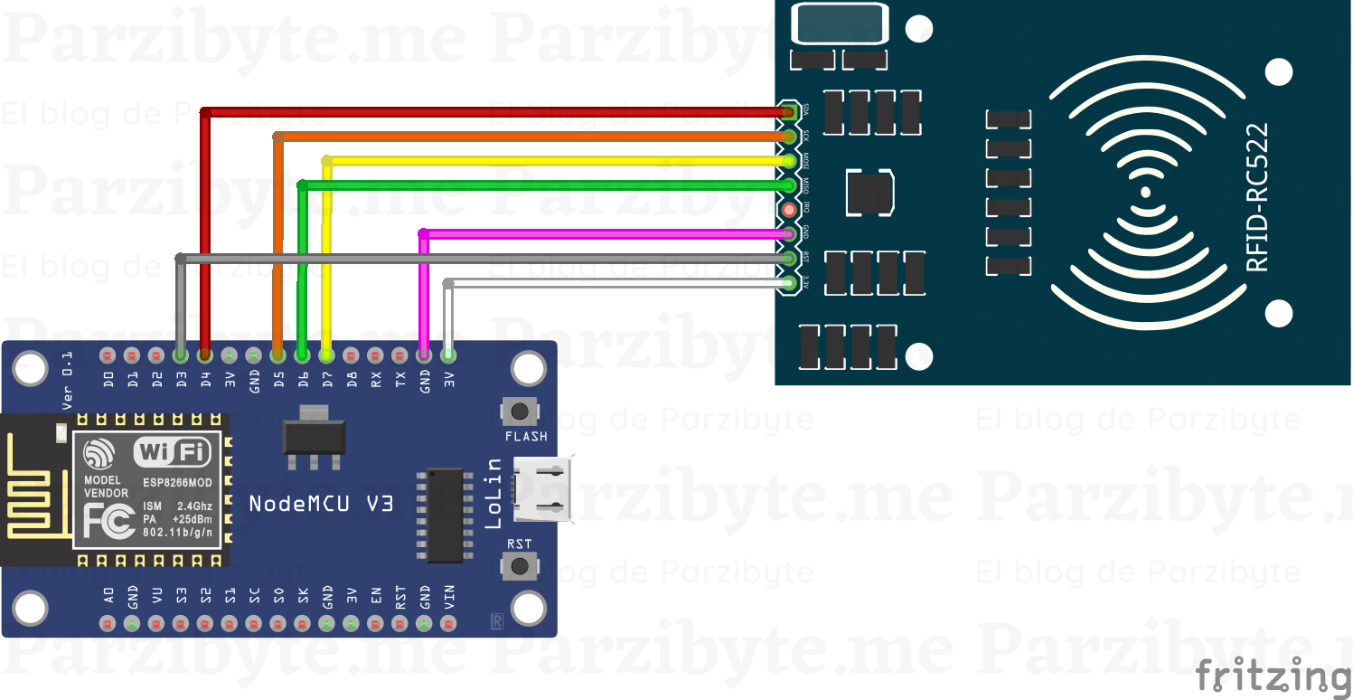 Leer RFID con NodeMCU ESP8266 RC522 - Parzibyte's
