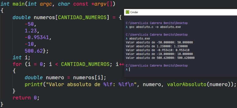 Valor Absoluto En C - Parzibyte's Blog