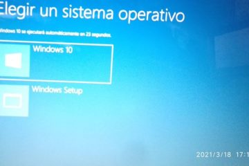 Iniciar desde Windows 10 cuando pregunte Elegir un sistema operativo