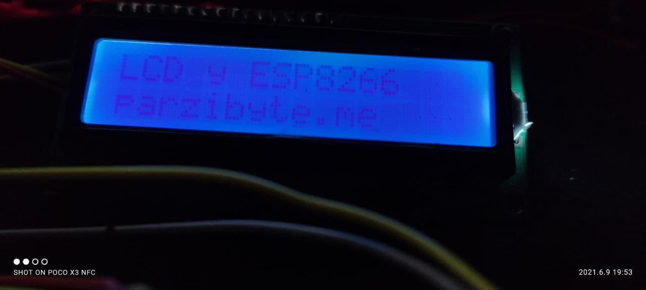 Imprimir texto en LCD con NodeMCU ESP8266 e I2C