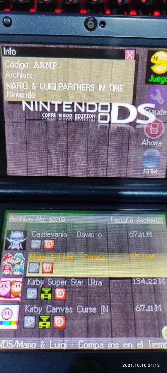 Lista de juegos de Nintendo DS en New Nintendo 3DS