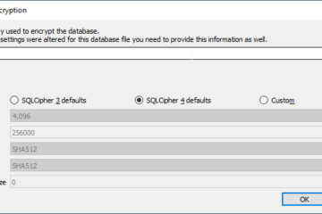 Abrir base de datos SQLite3 cifrada