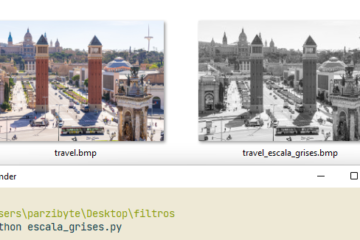Escala de grises a imagen con Python e imageio - Transformación de imágenes