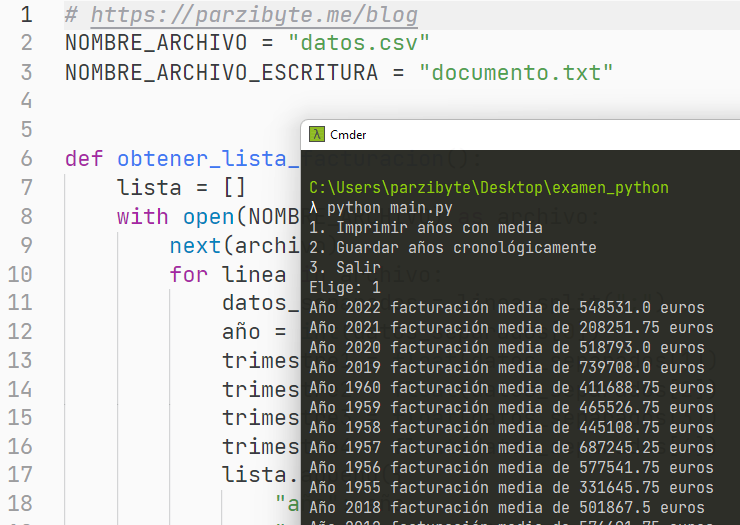 Python Información Fiscal De Archivo Csv Ejercicio Resuelto Parzibytes Blog 9703