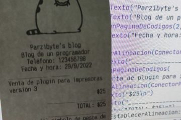 Ticket impreso con Python en impresora térmica usando Plugin v3