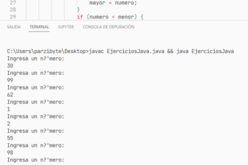 Mínimo y máximo de serie numérica introducida por usuario en Java - Ejercicio resuelto
