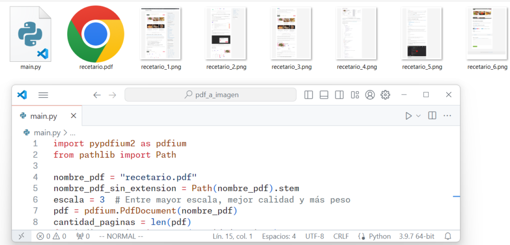 Python - Convertir PDF a imágenes extrayendo cada página
