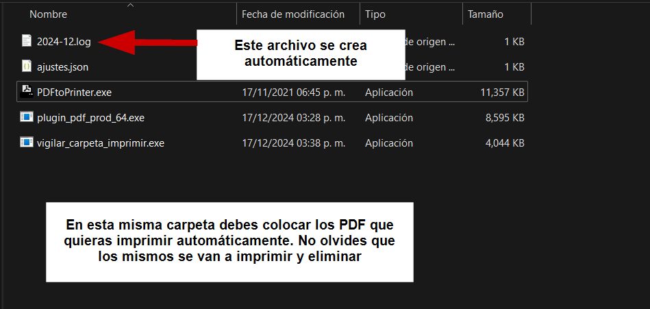 Vigilar carpeta para imprimir cualquier PDF existente