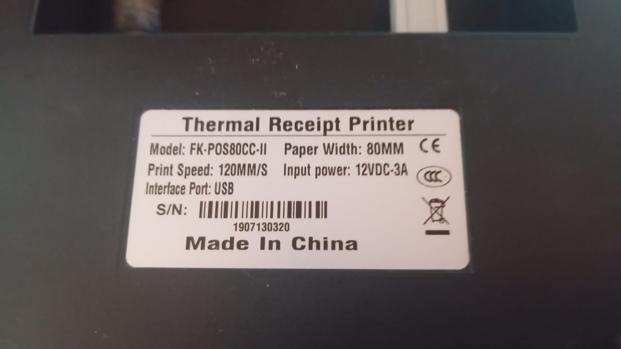 Impresora térmica Techmar FK-POS80CC-II foto del modelo